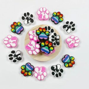 Wholesale Amazon's Best-selling Dog Paw Series Cartoon Burnt Beads Handmade DIY Silicone Loose Beads Factory
