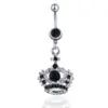 Wholesale Belly Rings Fashion Crown Alloy Diamond