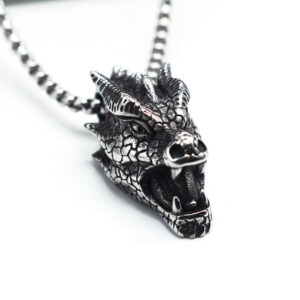Evil Dragon + stainless steel chain
