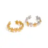 oly-8e3cdd947b4de3889d785a89b74fdb3a Wholesale 304 Stainless Steel Pentagram PVD Coated Real Gold Plated Casual Simple Style Commute Waterproof Non Tarnish Open Rings Rings