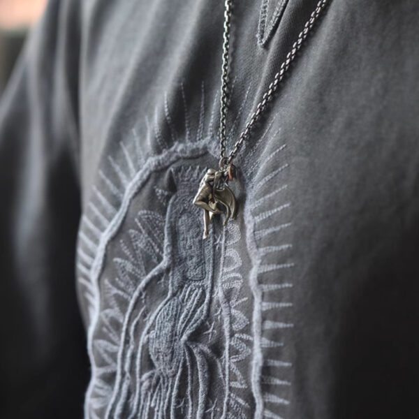 oly-8e3fbc2fb0eb86839328bdfb976311e1 Wholesale Vintage Necklace Women's Men and Women's Niche Design Demon Angel Necklace Light Luxury All-match High-end Long Woolen Chain