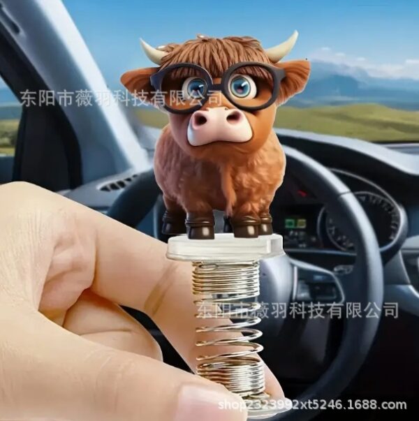 oly-8e40fcbe71ae7cc6d8b6cb1b78d8d17f Wholesale 2D flat acrylic cute Niuniu car decoration ornaments