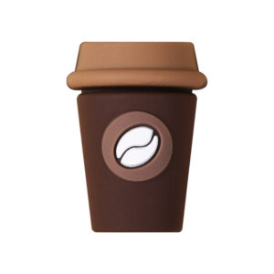 3d dark coffee cup
