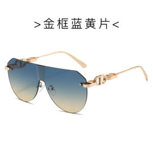 Gold framed blue and yellow tablets