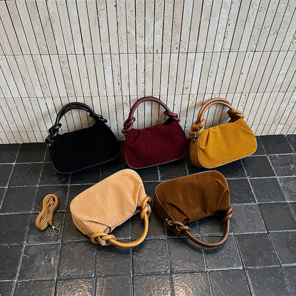 Wholesale Vintage Pleated Bucket Crossbody Bag