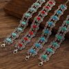 oly-8e630f129ffe99d9137c996c64cab1c9 Wholesale Retro oval turquoise bracelet