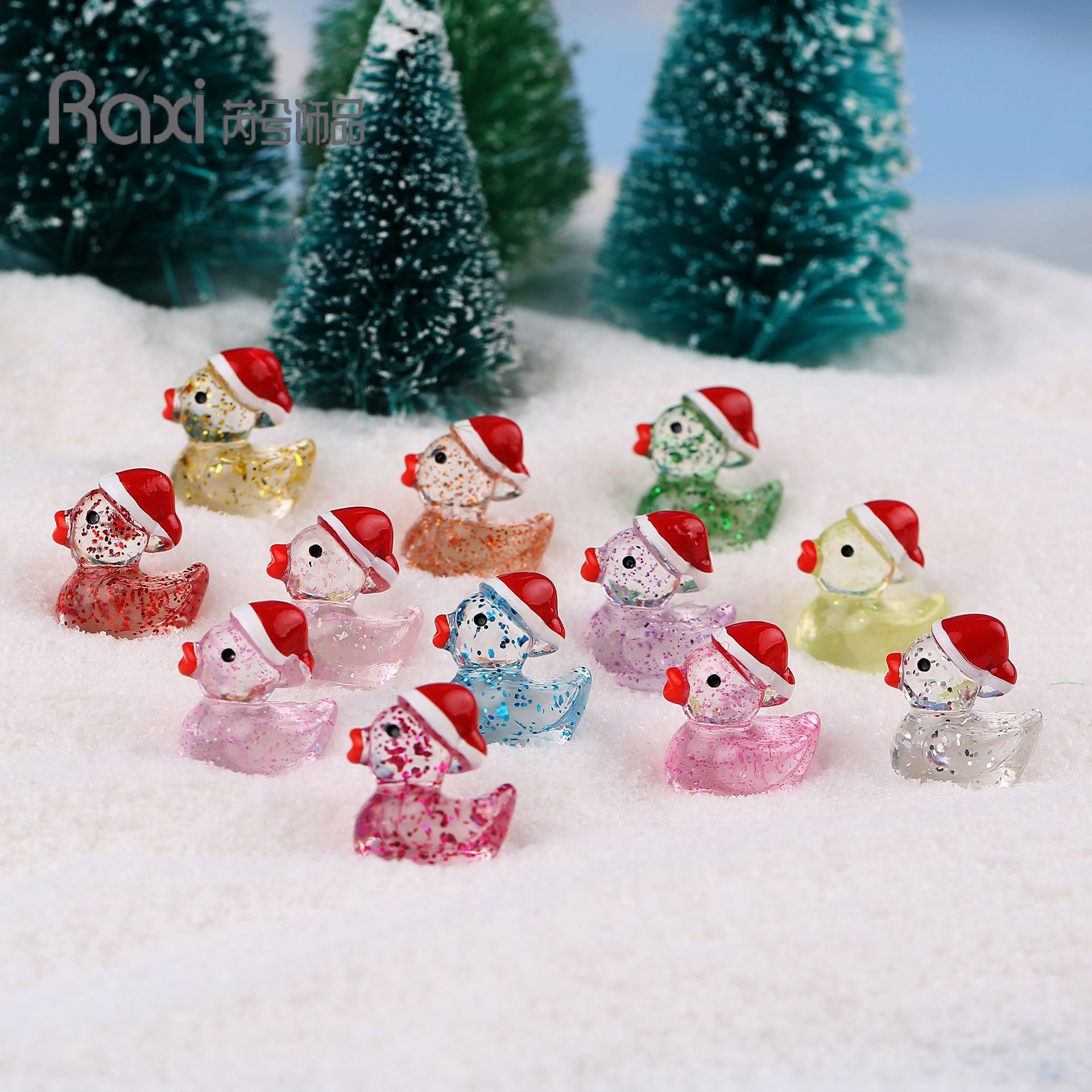 Wholesale DIY Miniature Landscape Decoration: Glowing Christmas Duck