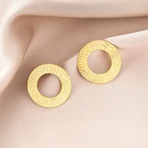 E1381-A (Gold Stud Earrings Pairs)