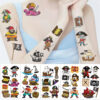 Wholesale Cross-border new cartoon pirate series tattoo stickers waterproof party party gifts fun face hand stickers