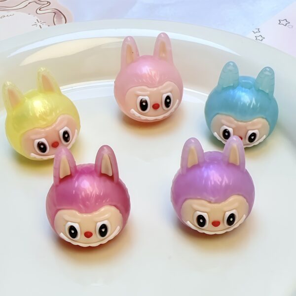 Wholesale DIY Soft Rubber Straight Hole Beads for Mobile Phone Chain - Monster Doll OLY Exclusive