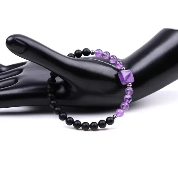 Wholesale Fashion Round Natural Stone Beaded Polishing Bracelets 1 Piece