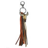 oly-8e8d178a8a88ac61ff423831f30956f3 Wholesale Western style bull head tassel animal print leather keychain
