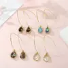 Simple Style Classic Style Round Alloy No Inlaid Earrings