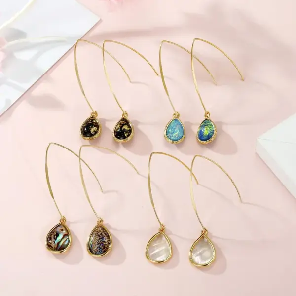 Simple Style Classic Style Round Alloy No Inlaid Earrings