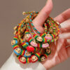 Wholesale Five-colored rope woven rice dumpling ethnic style bracelet