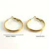 oly-8e99694b3dcc25d741bb3ef0af1f8a5d Wholesale 1 Pair Simple Style Round 304 Stainless Steel 18K Gold Plated Earrings