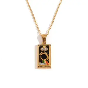Original New Tarot Necklace-Gold-Magician
