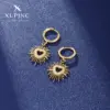 Wholesale 1 Pair XUPING Simple Style Heart Shape Irregular Plating 304 Stainless Steel 18K Gold Plated Drop Earrings