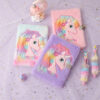 Wholesale Cartoon Unicorn Plush Notebook with Lock