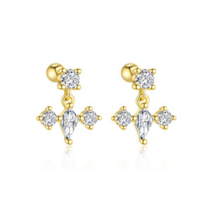 E4664-gold/pair / 925 silver
