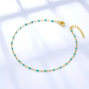 Wholesale Fashion Round Stainless Steel Women's Anklet