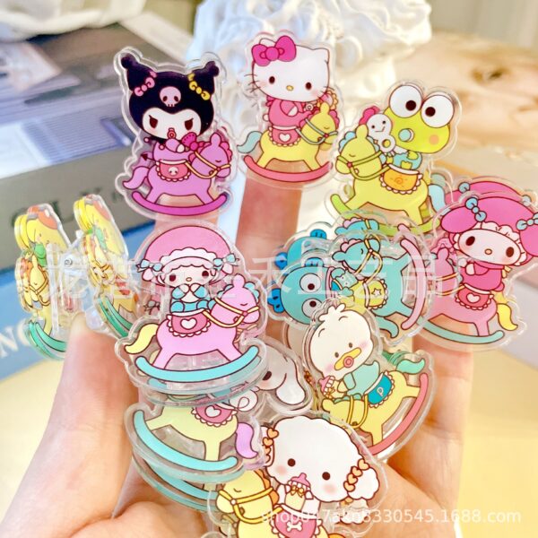 Wholesale acrylic clip girl cute clip cartoon clip Folder OLY Exclusive