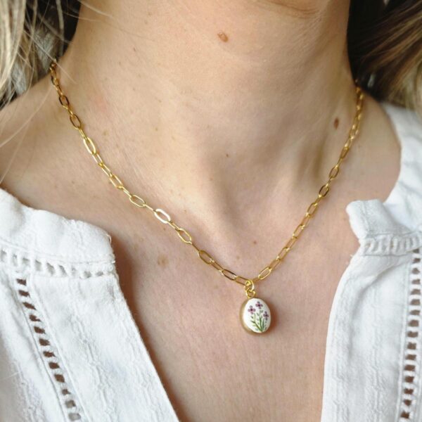 Wholesale European and American Niche Fresh Plant Series Necklace DIY Lemon Strawberry Bow Pendant Necklace Clavicle Chain