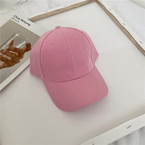Fur green glossy cap-pink / Adjustable