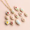 Wholesale European and American Niche Fresh Plant Series Necklace DIY Lemon Strawberry Bow Pendant Necklace Clavicle Chain