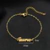 Wholesale Ion Plating (IP) 18K Gold Real Gold Plated Letter 201 Stainless Steel Retro Sweet Artistic Waterproof Non Tarnish 201 Stainless Steel Bracelets