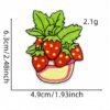 Wholesale Cute Cartoon Strawberry Embroider Cloth Patch Fruit Red Embroider Patch Accessories Clothing Accessories Computer Embroider Patch