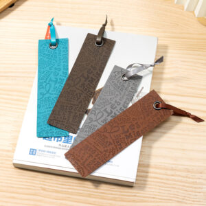 Wholesale Vintage English embossed leather bookmark