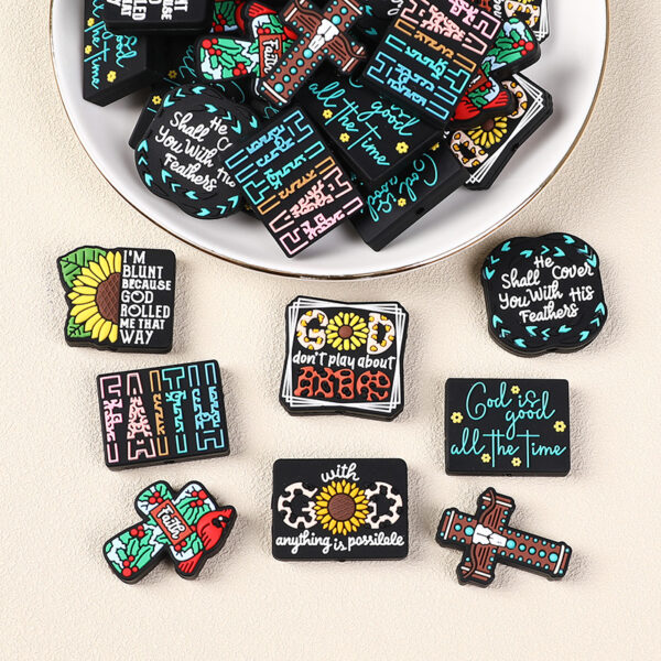 Wholesale Faith silicone beads