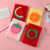 Wholesale New creative fruit notebook cute cartoon plush notebook children's handmade