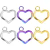 Ion Plating (IP) Real Gold Plated 18K Heart Shape 304 Stainless Steel Casual Sweet Waterproof Non Tarnish Charms Pendant Necklace