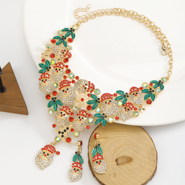 oly-8f27bd117eea00f55ae54145a579f206 Wholesale Christmas Tree Five-pointed Star Snowflake Jewelry Set