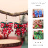Wholesale Christmas bow earrings
