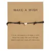 Wholesale New Fashion Necklace Heart-shaped Butterfly Weaving Adjustable Copper Bracelet