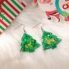 Wholesale Acrylic earrings, Christmas tree, reindeer, snowflake, simple earrings