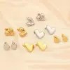 Wholesale PVD Coated 18K Gold Plated Water Droplets Heart Shape Stainless Steel Casual Sweet Waterproof Non Tarnish Ear Studs