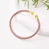 oly-8f44e0303674b9377f1988ffcbe2bf5e Wholesale Nylon Copper 18K Gold Plated Handmade Plating Multicolor Simple Solid Color Adjustable Bracelet
