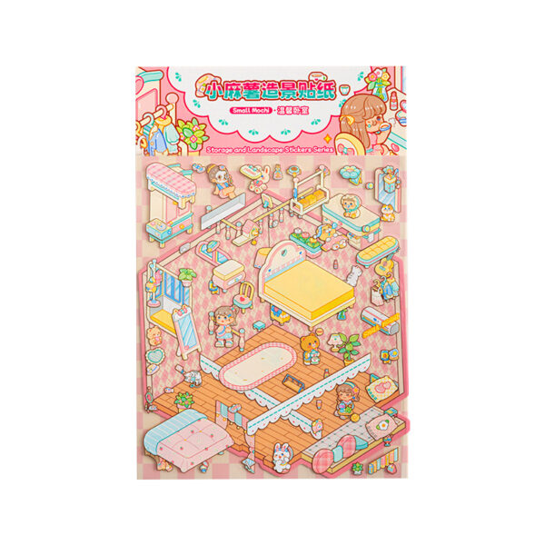 Wholesale Small potato landscape sticker 3D three-dimensional sticker cut-free DIY handmade miniature scene sticker decorative small pattern