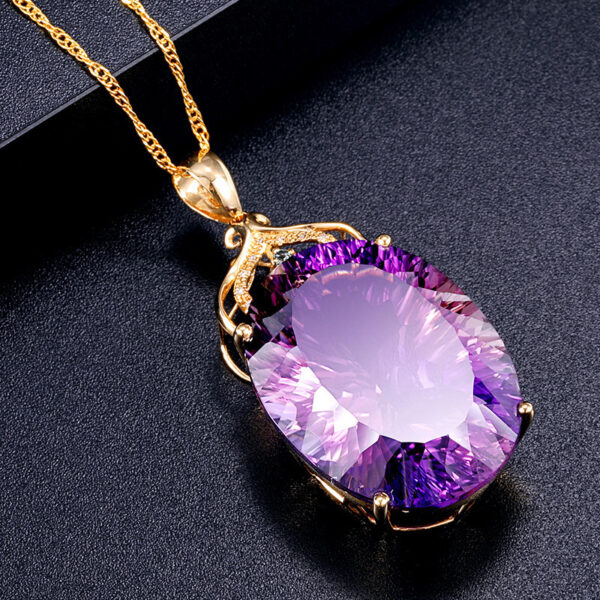 Wholesale Pendant Necklace Jewelry Necklace Amethyst Necklace