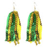 Wholesale Sports Season Multicolor Sparkling Tassel Earrings