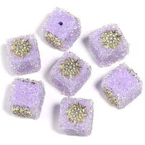 Flowers - Light Purple / 17mm