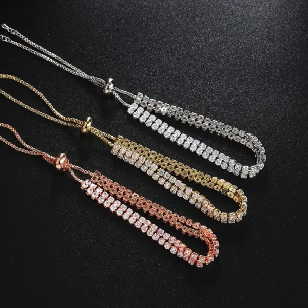 Wholesale Geometric Copper Fashion Bracelets Tennis Bracelet