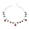 Wholesale Christmas colorful bell bracelet necklace