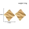 Wholesale PVD Coated 16K Gold Plated Geometric 304 Stainless Steel Modern Style Simple Style Waterproof Non Tarnish