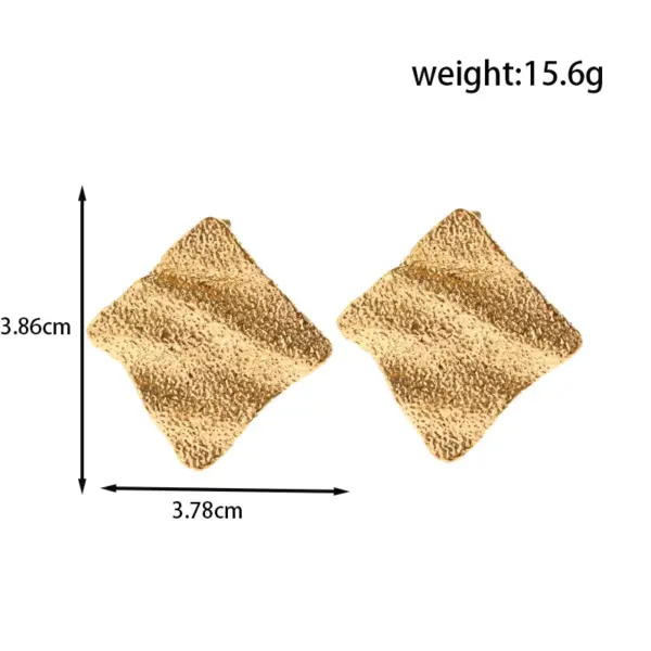Wholesale PVD Coated 16K Gold Plated Geometric 304 Stainless Steel Modern Style Simple Style Waterproof Non Tarnish