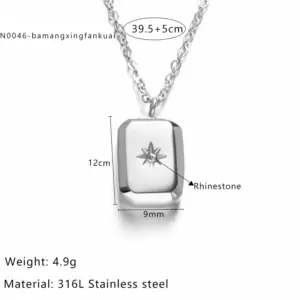 Silver Eight Awn Star Square / One Size